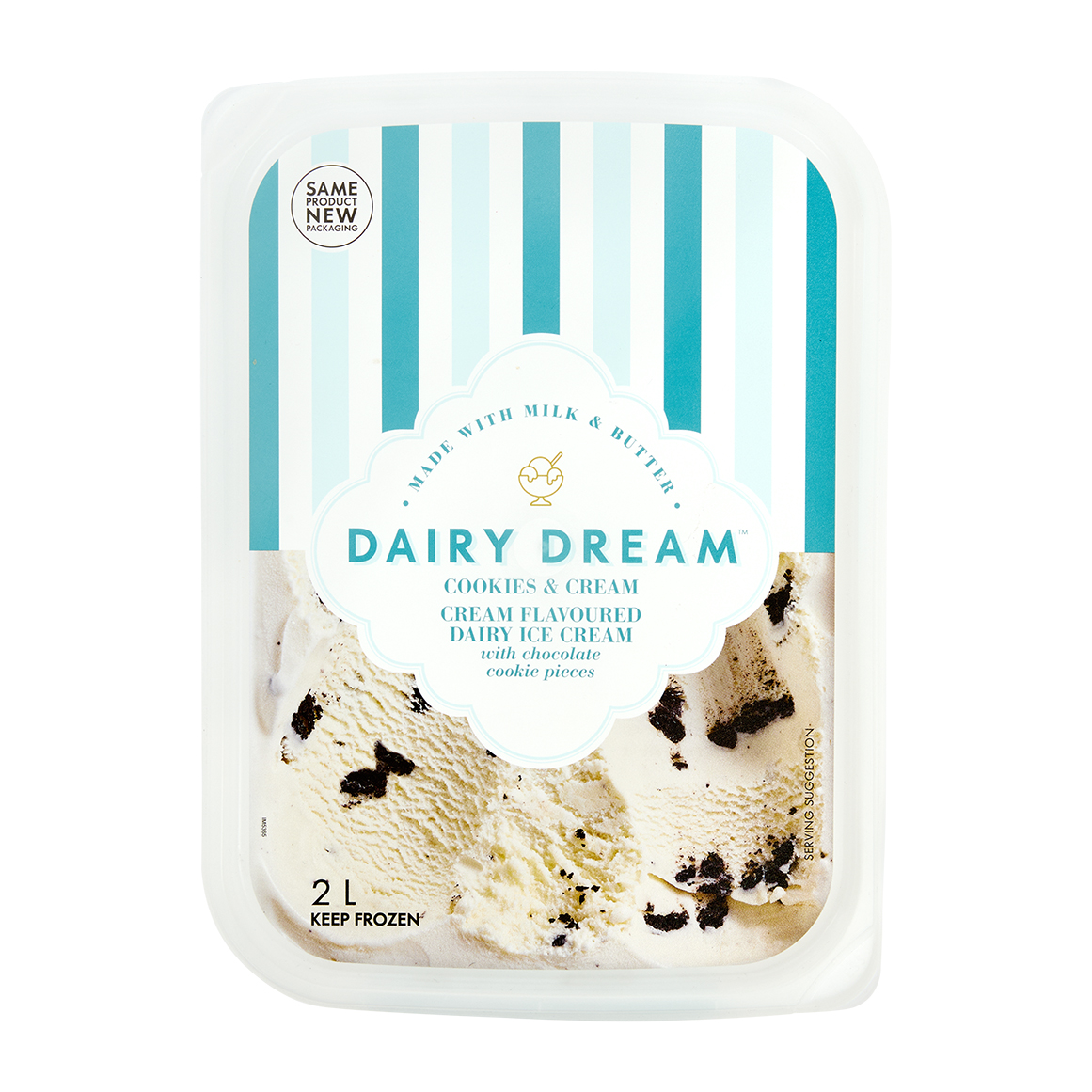 Dairy Dream™ Cookies & Cream Flavoured Dairy Ice Cream 2 L
