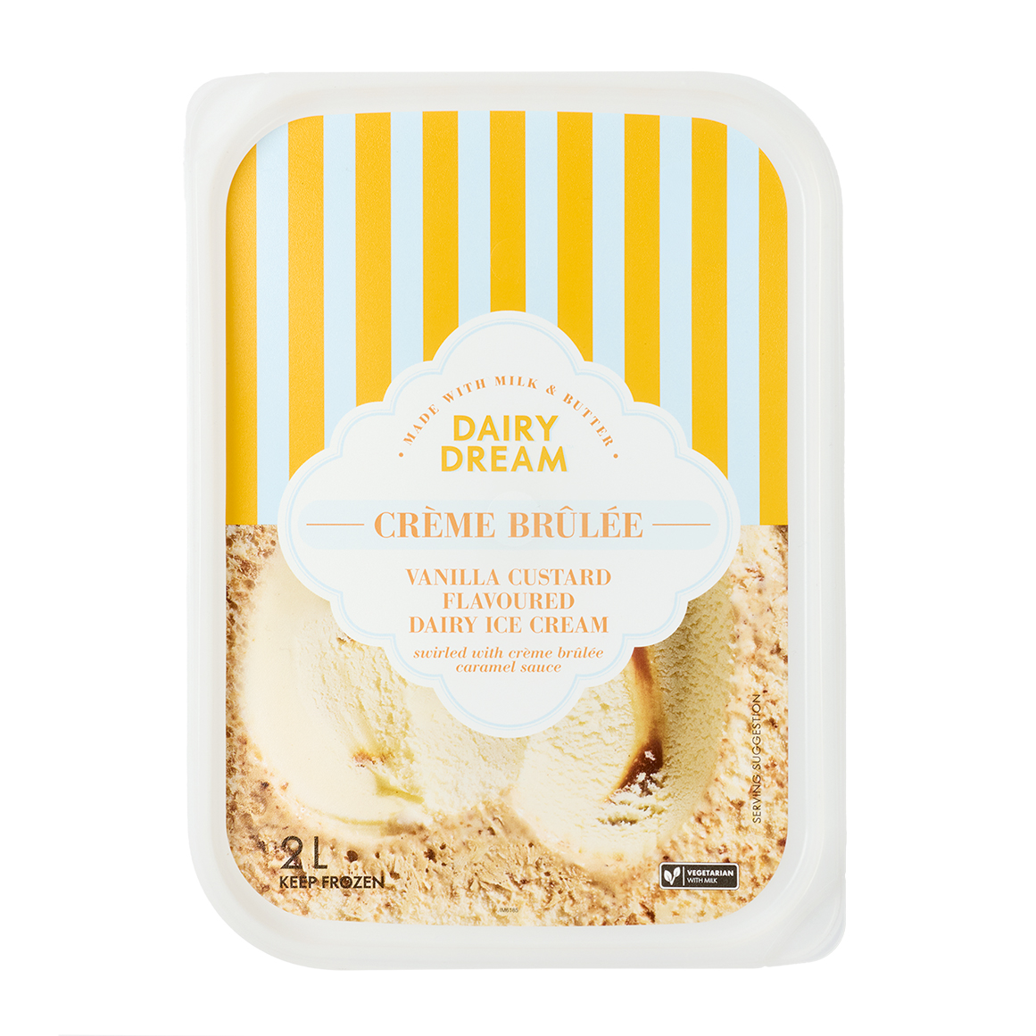 Dairy Dream™ Creme Brulee Vanilla Custard Flavoured Dairy Ice Cream 2 L