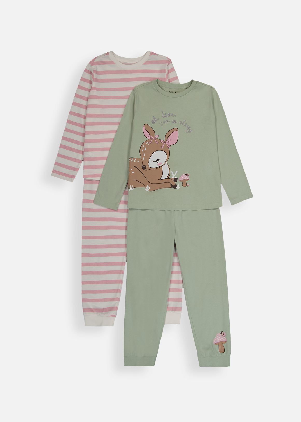 Deer Cotton Pyjamas 2 Pack