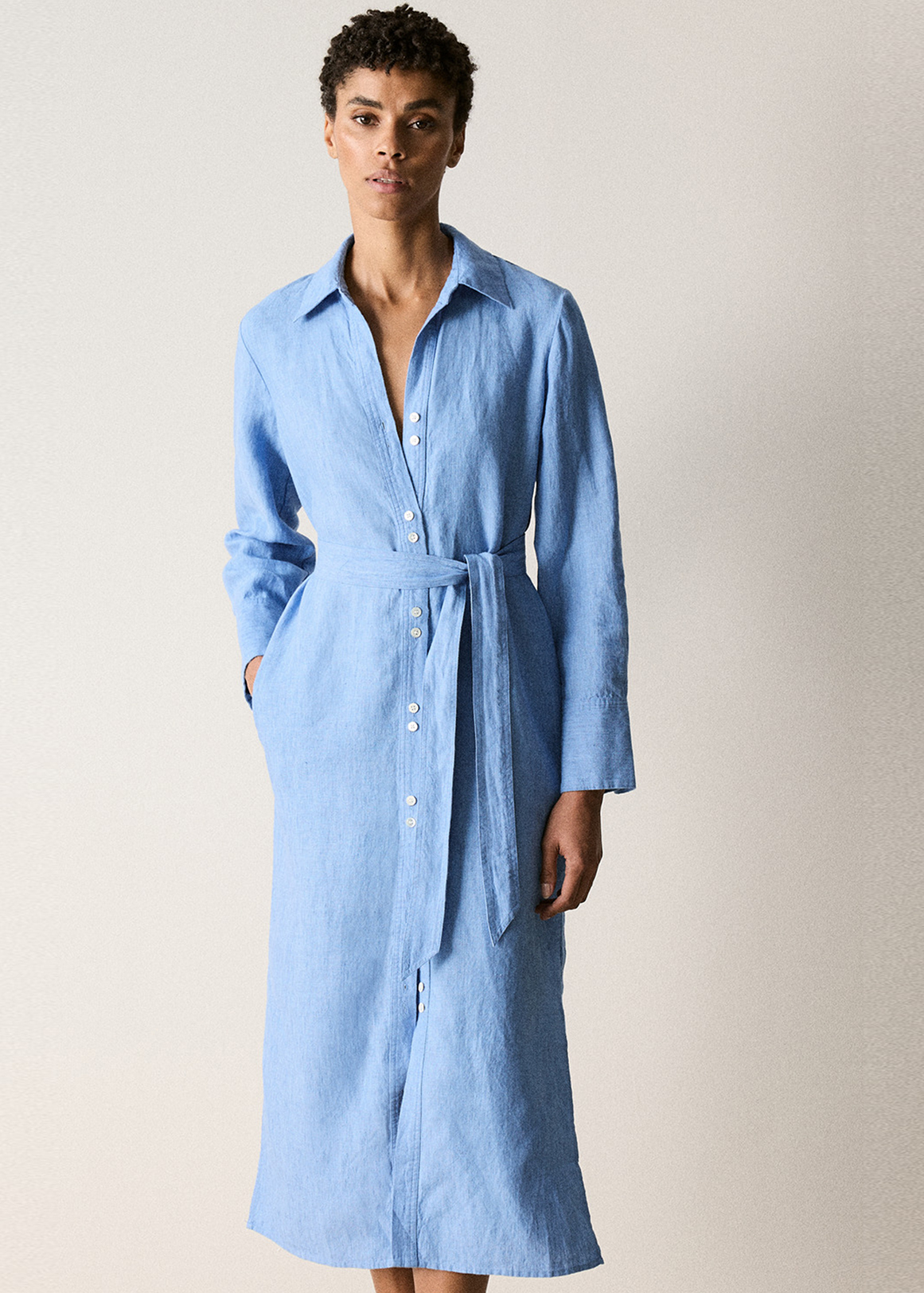 Delave Linen Shirt Dress | Woolworths.co.za