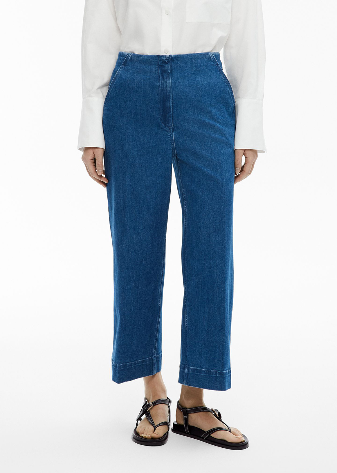 Denim Crop Pants