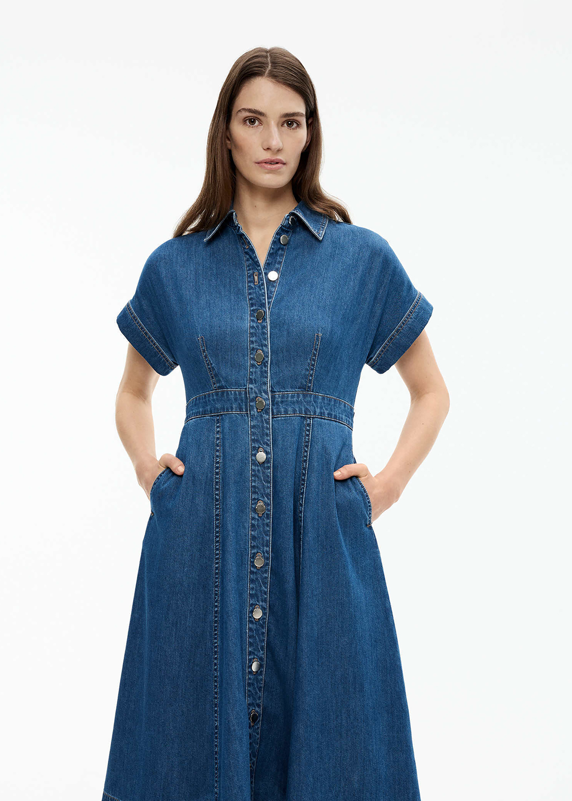 Denim Dolman Midi Dress | Woolworths.co.za