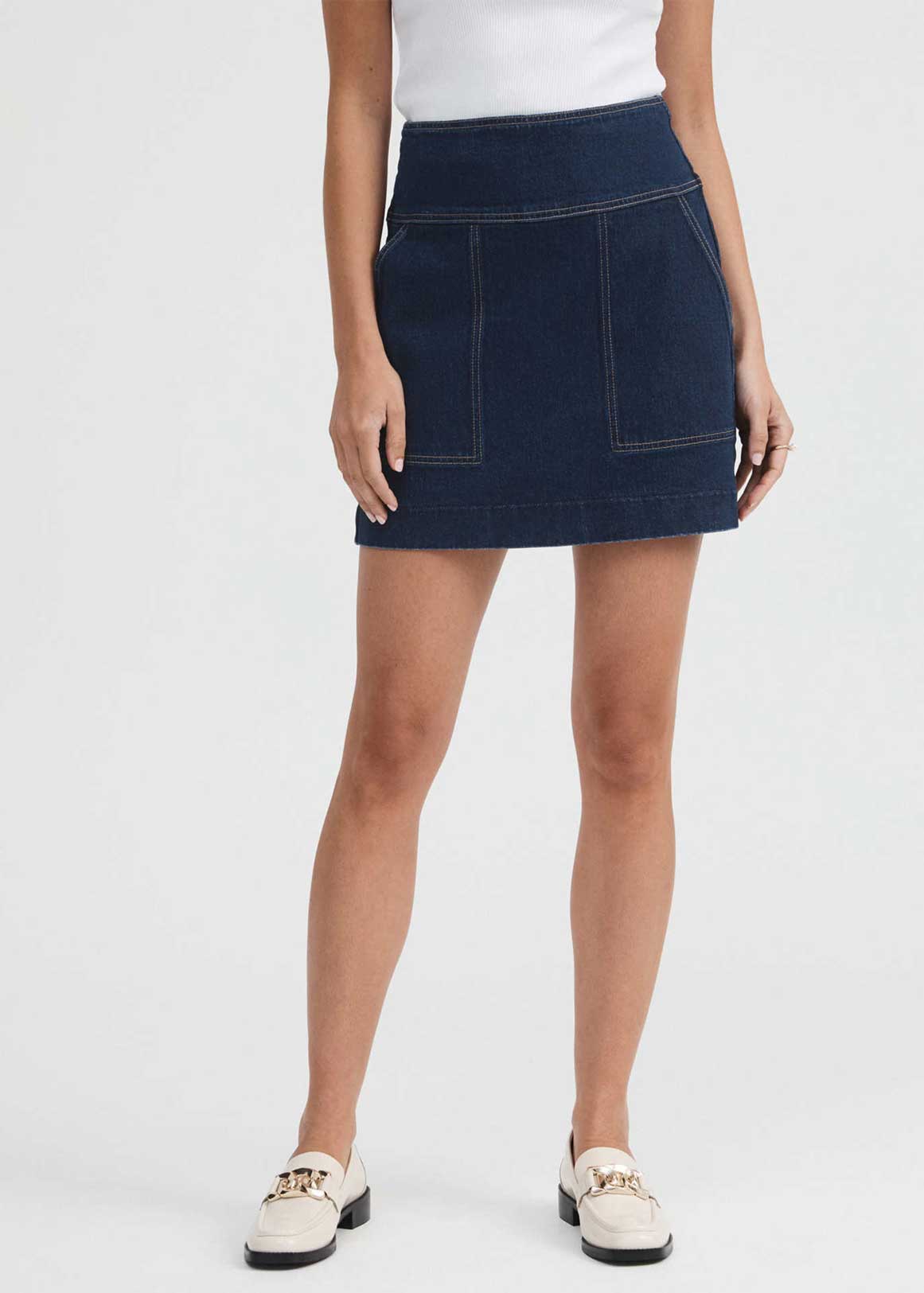 Denim Pocket Detail Skirt | Woolworths.co.za