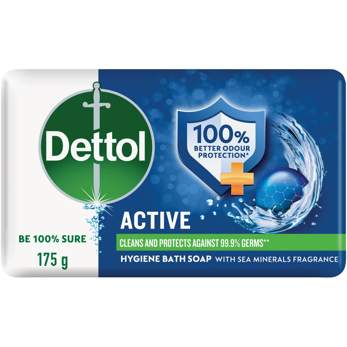 Dettol Active Hygiene Bar Soap 175 g