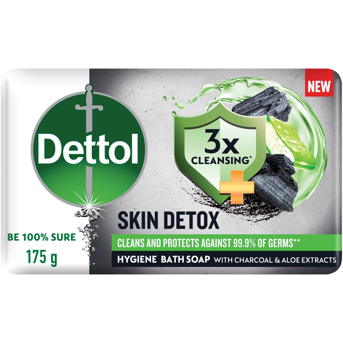 Dettol Skin Detox Bar Soap 175 g