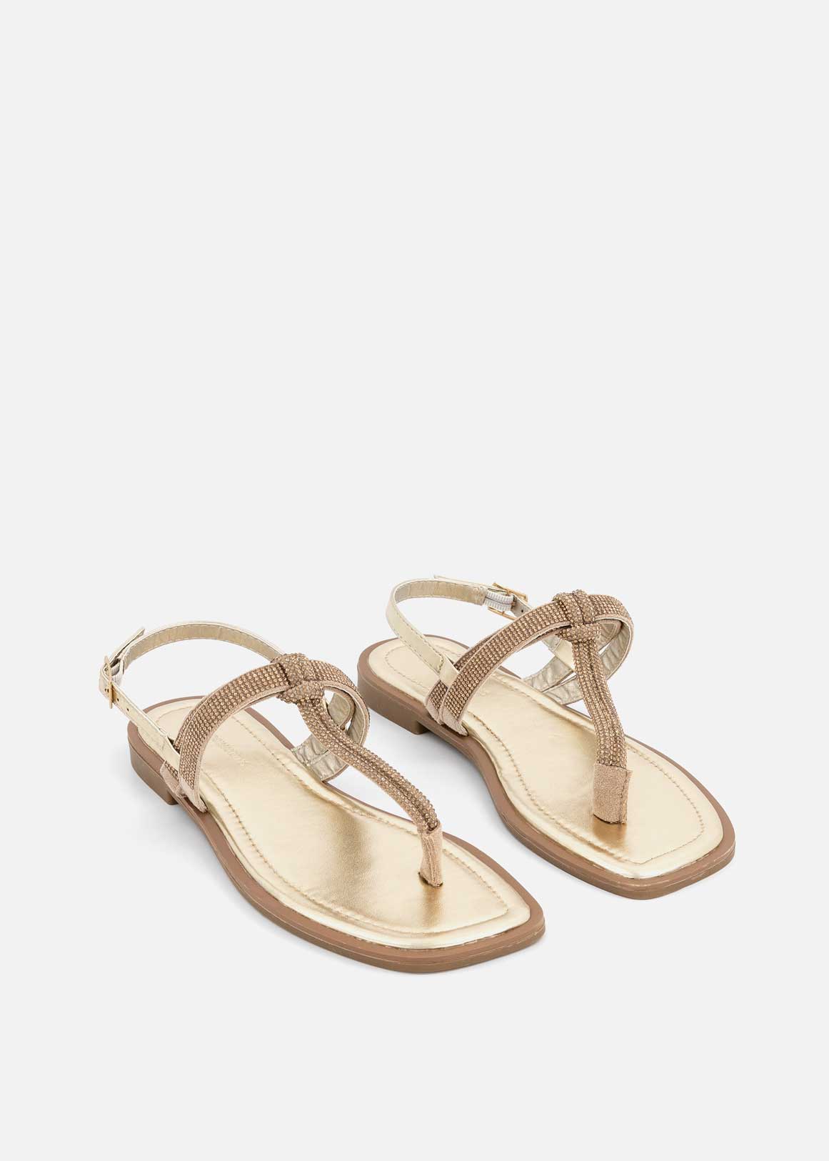 Diamante Knot Detail Slingback Sandals | Woolworths.co.za