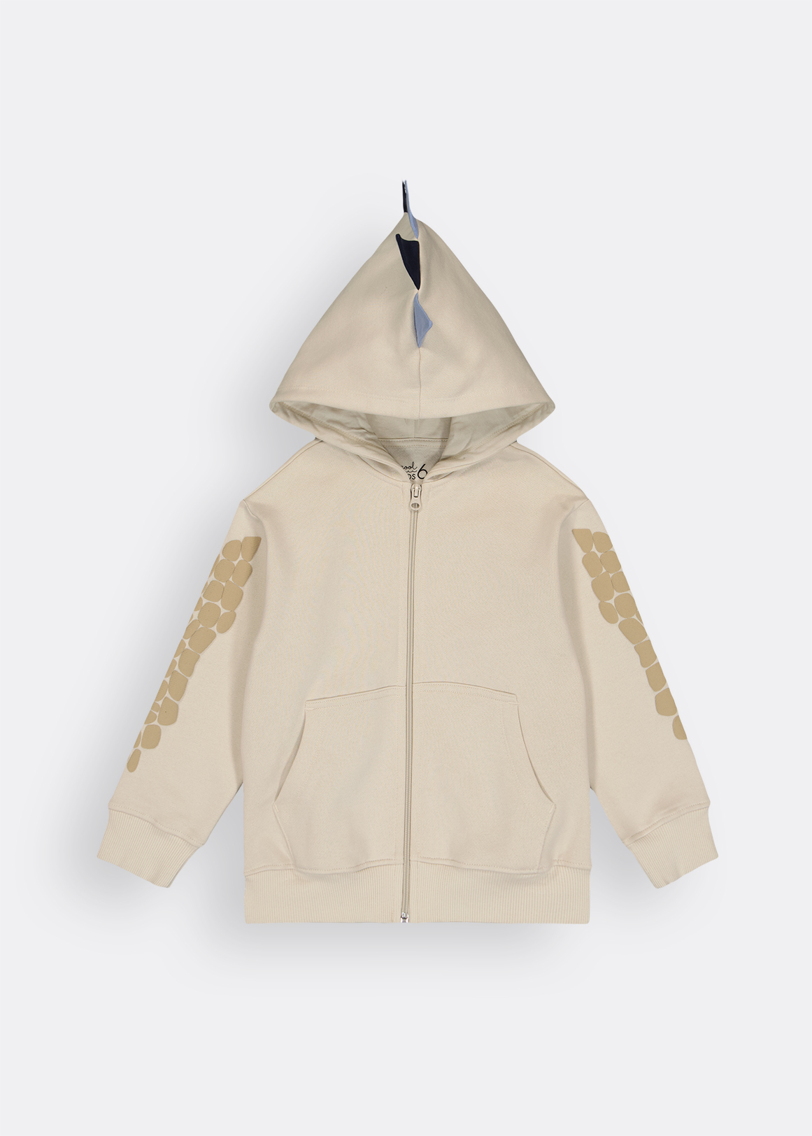 Dino 3D Zip Through Fleece Hoodie