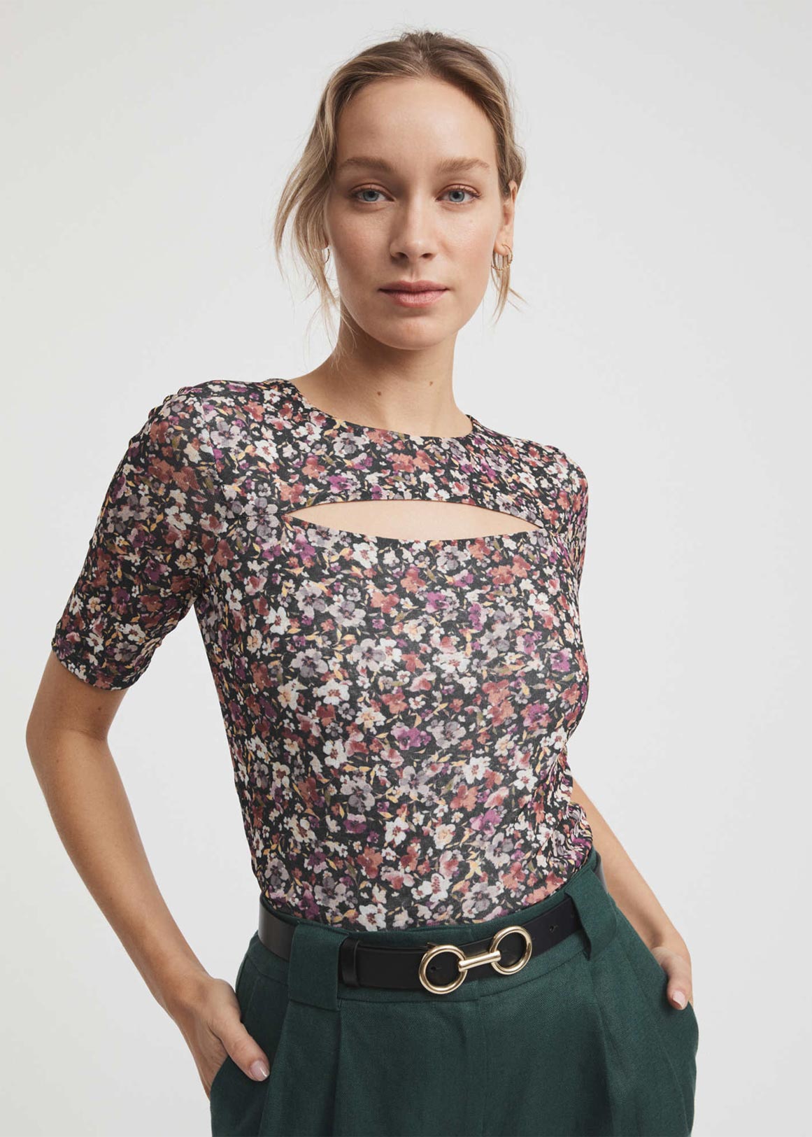 Ditsy Print Short Sleeve Top | Woolworths.co.za