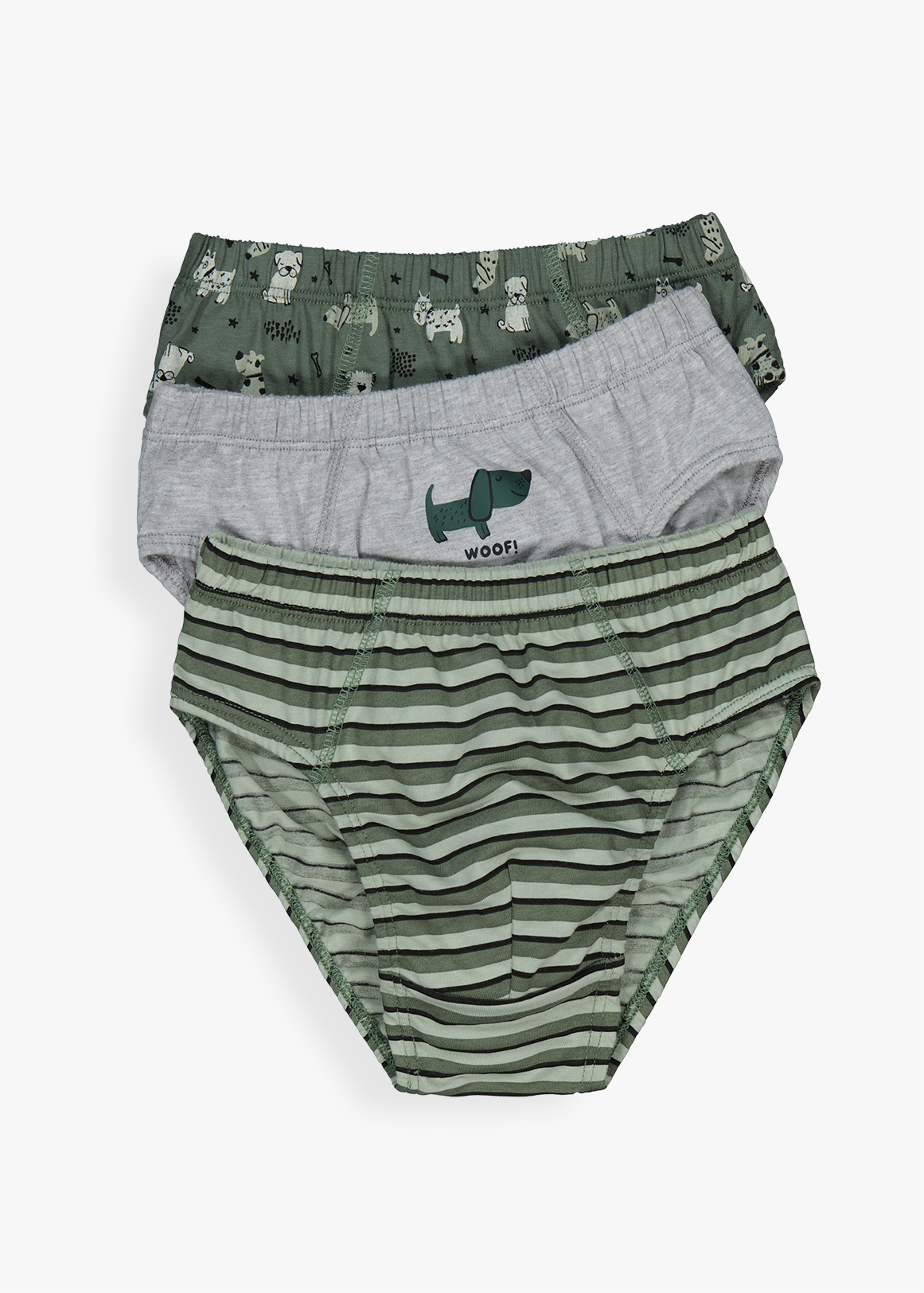 Dodgy Print Cotton Briefs 3 Pack