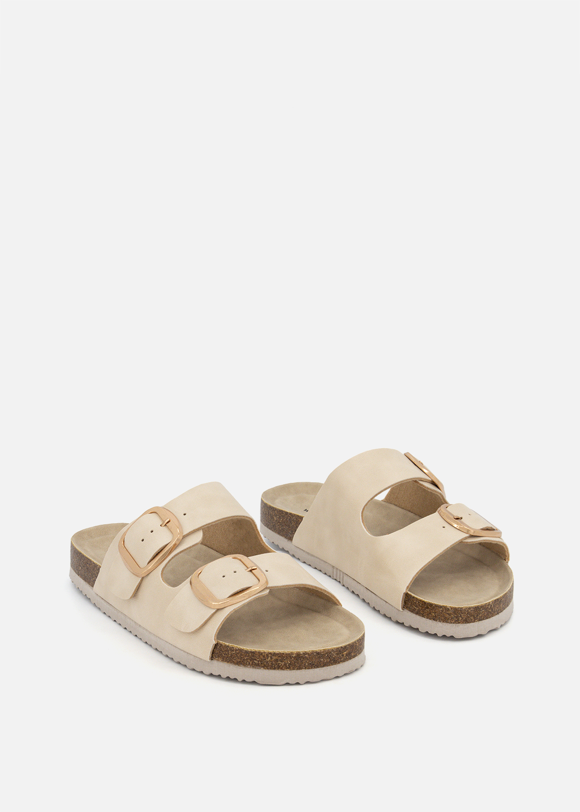 Double Buckle Mules