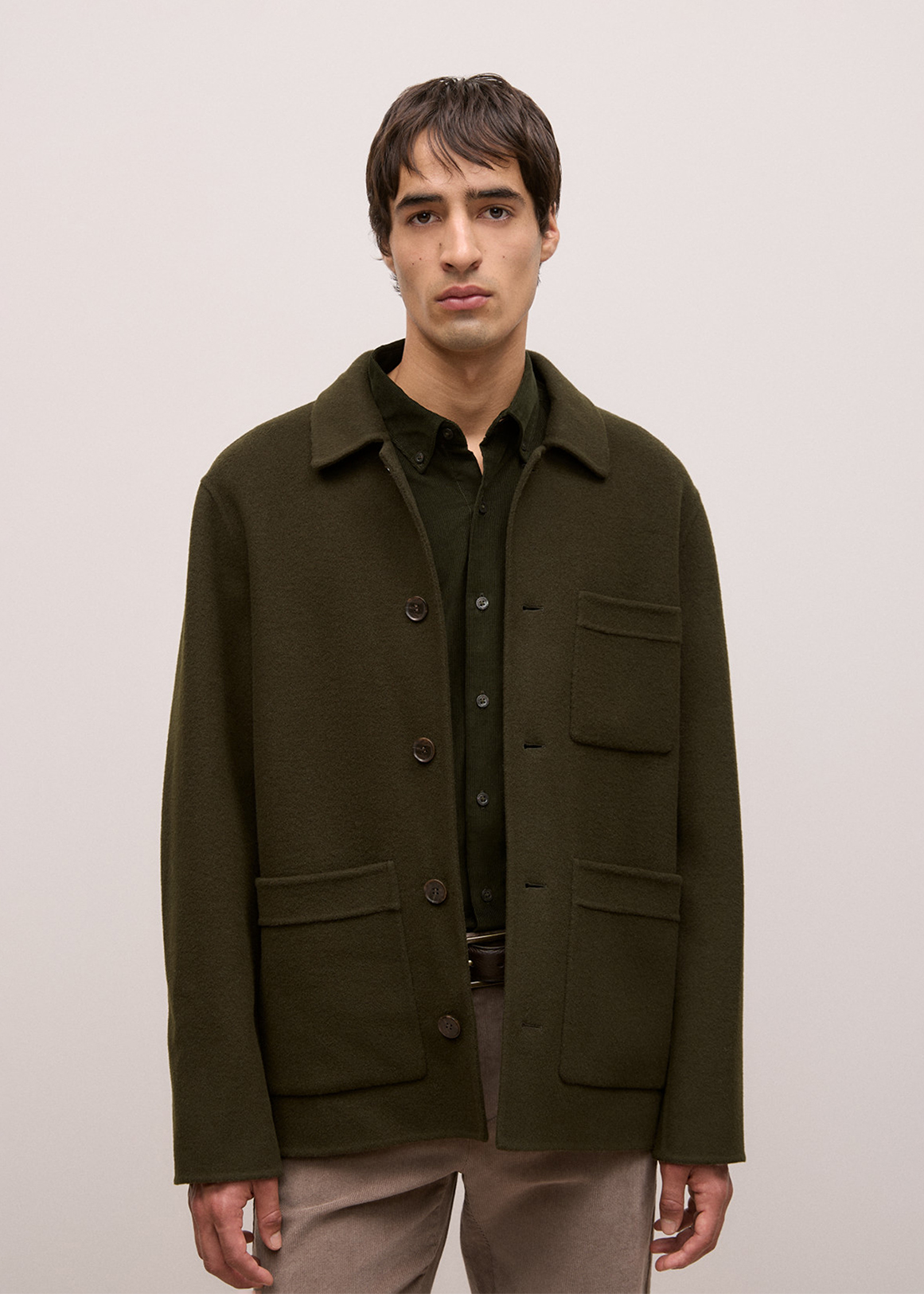 Double Faced Wool Chore Jacket