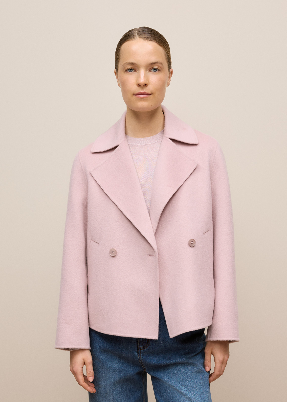 Double Faced Wool Peacoat