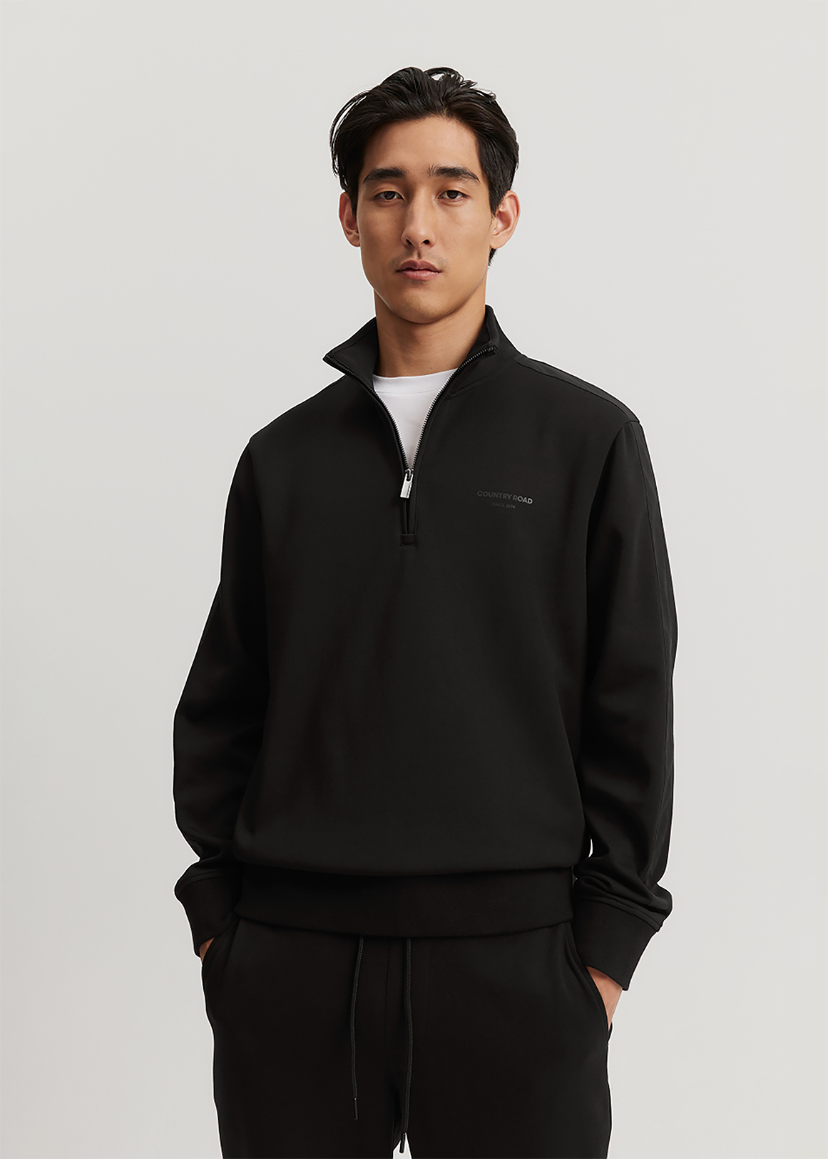 Double Knit Half Zip Knit | Woolworths.co.za