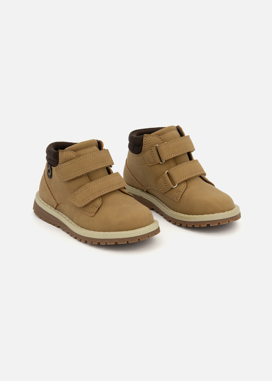 Double Strap Corduroy Collar Boots (Size 5-13) Younger Boy