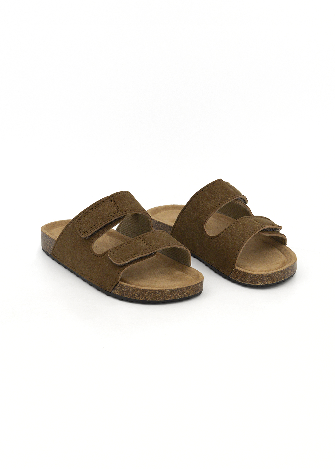 Double Strap Cork Sandals (Size12-6) Older Boy