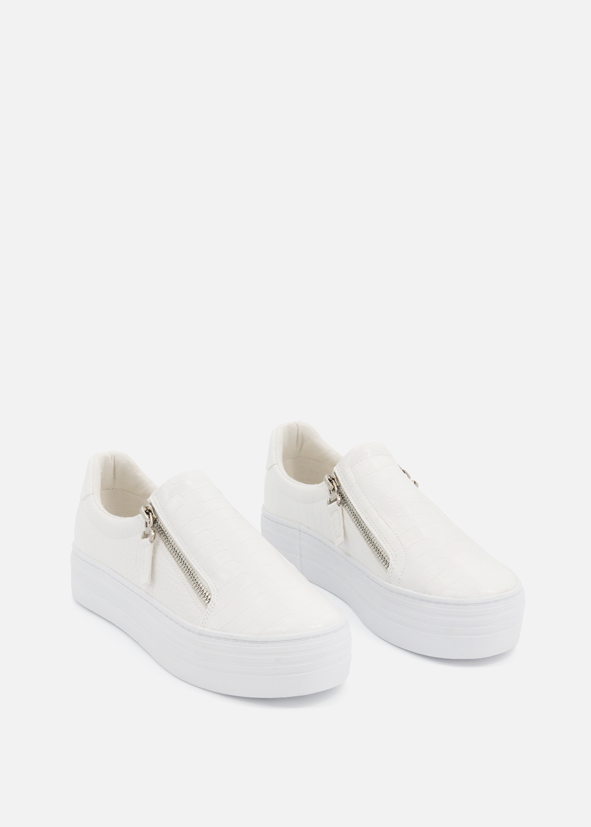 Double Zip Slip-on Platform Sneakers | Woolworths.co.za