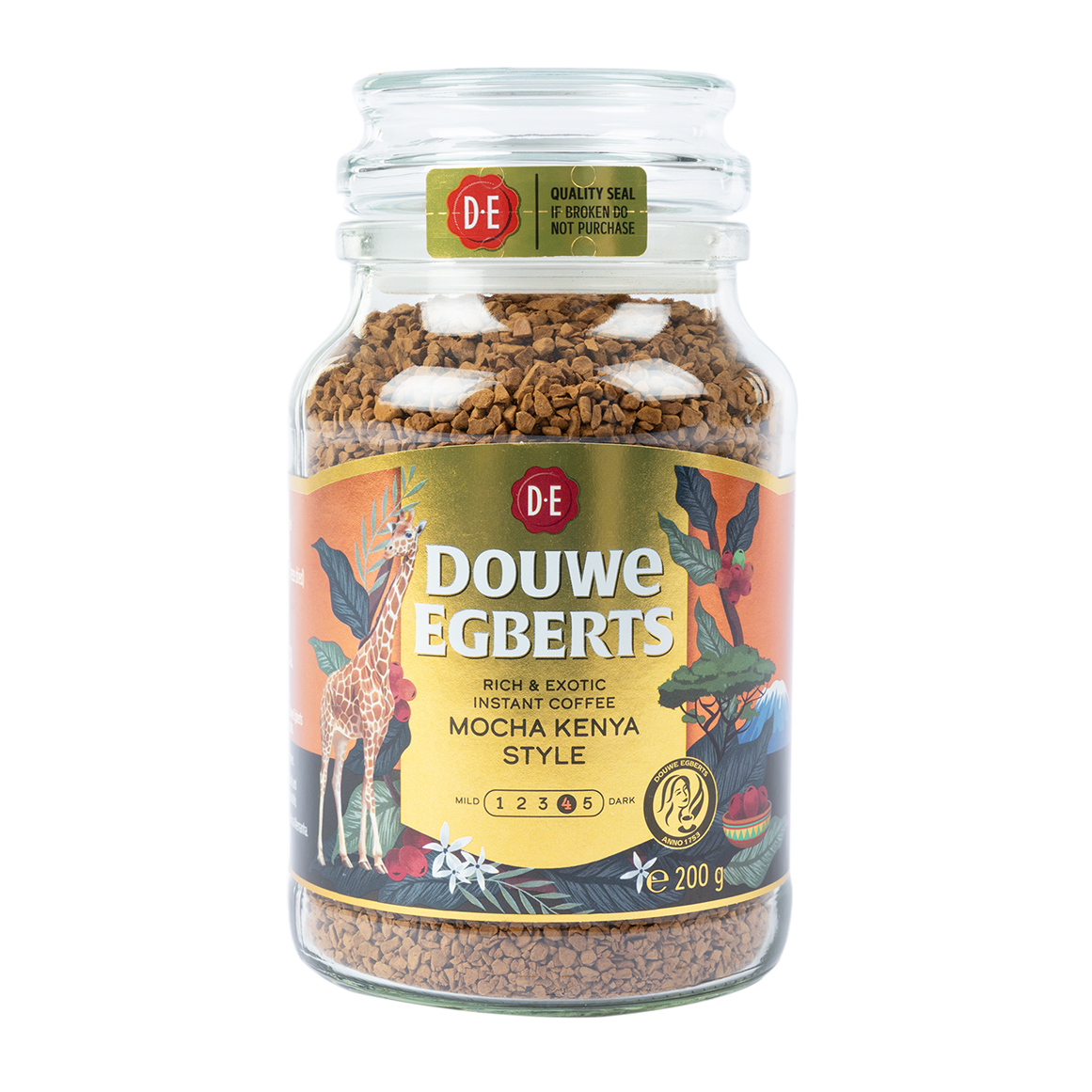Douwe Egberts Mocha Kenya Style Instant Coffee 200 g