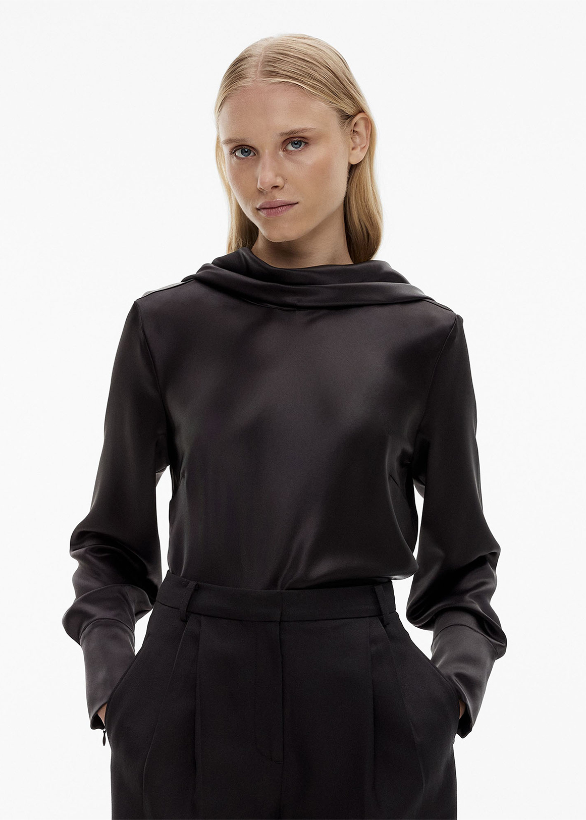 Drape Neck Long Sleeve Blouse Woolworths co za drape-neck-long-sleeve-blouse-woolworths-co-za