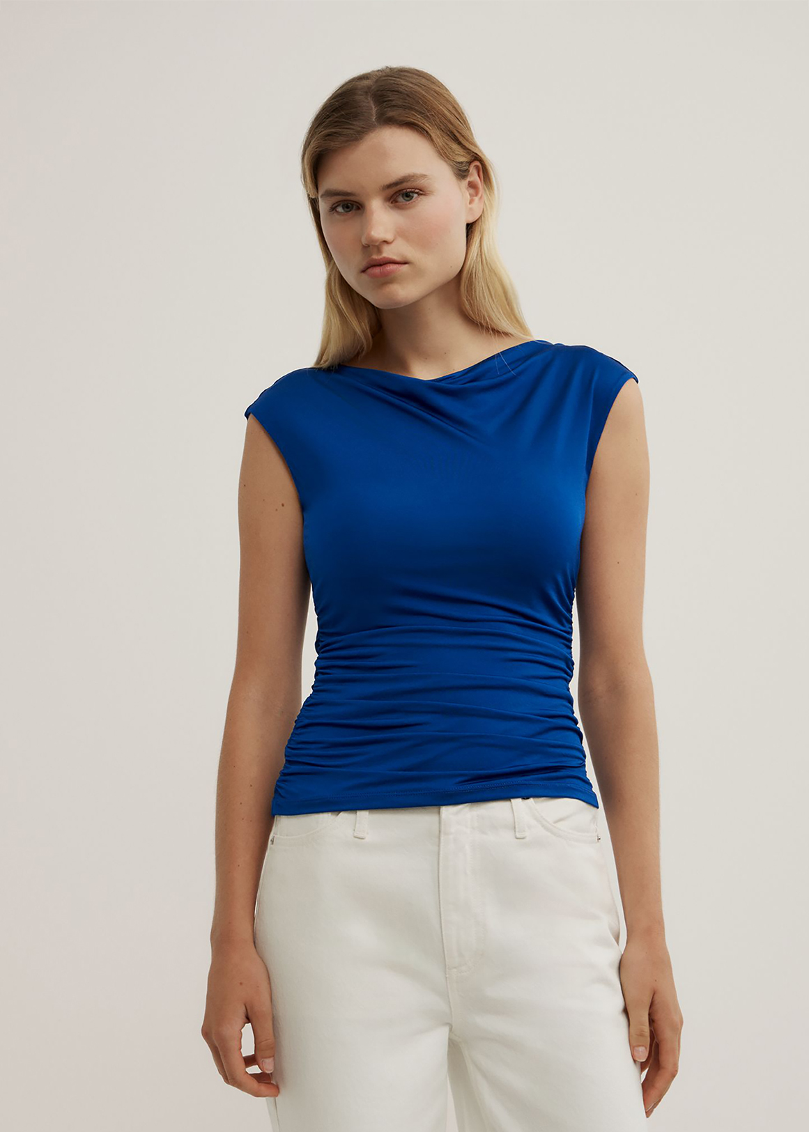 Draped Jersey T-Shirt