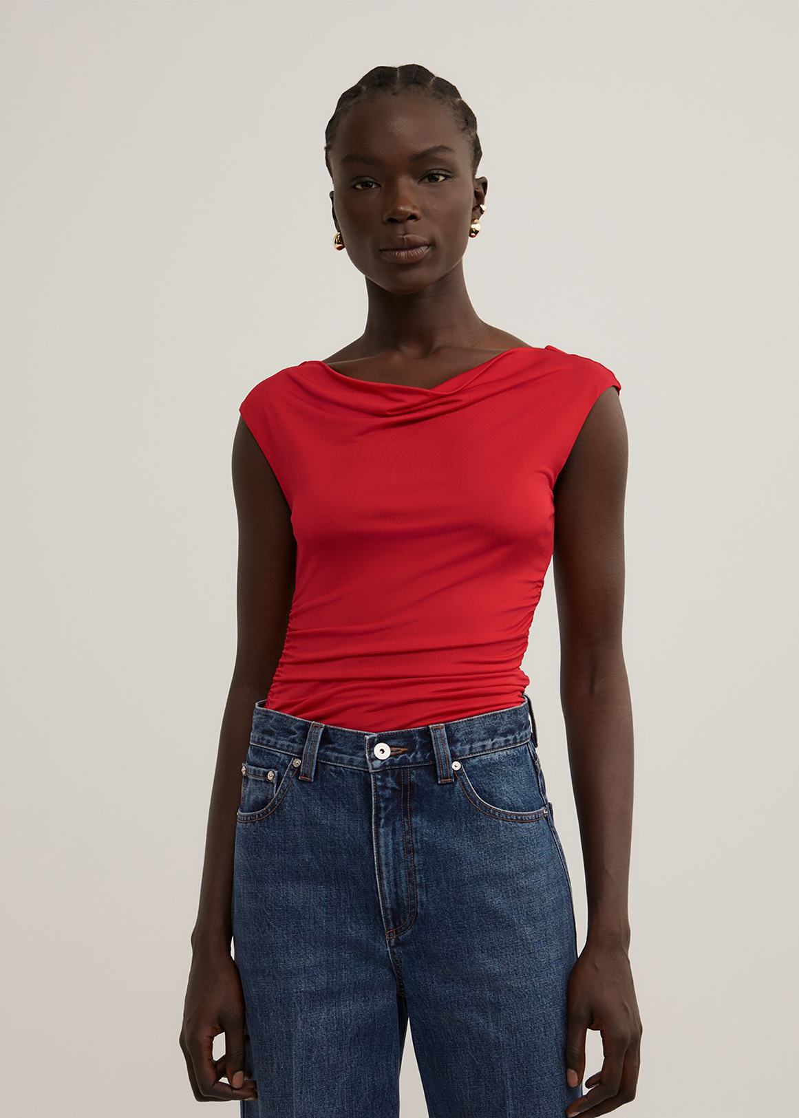Draped Jersey T-Shirt