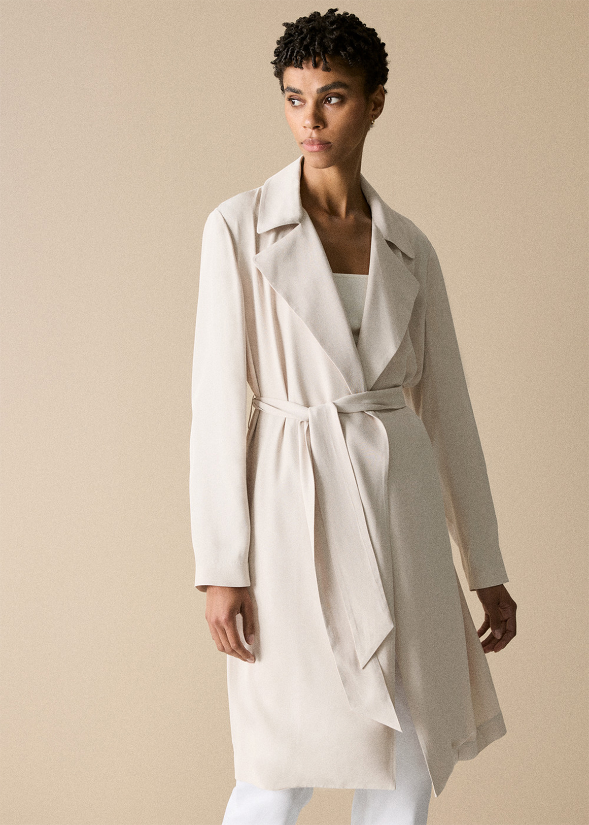 Draped Trench Coat | Woolworths.co.za