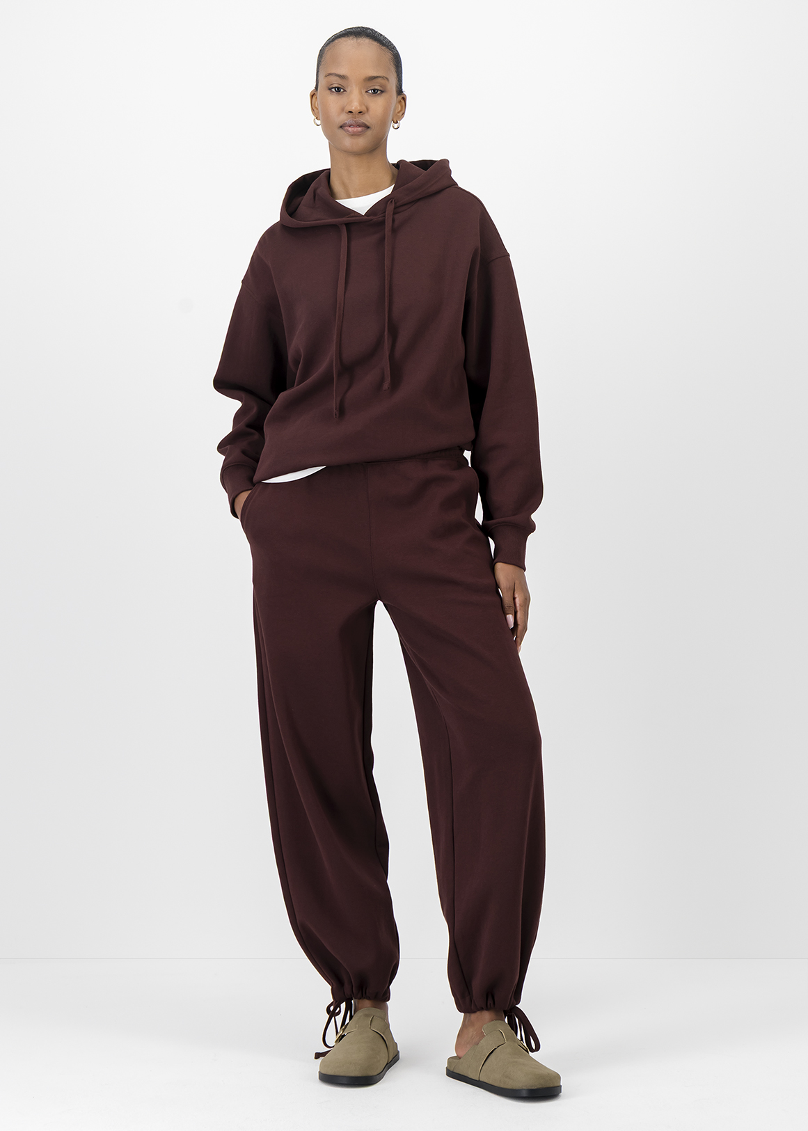 Drawstring Fleece Track Pants