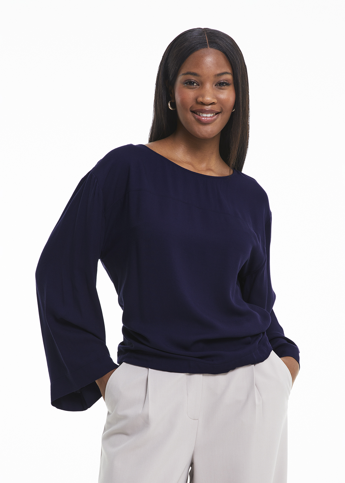 Drawstring Hem Viscose Top | Woolworths.co.za