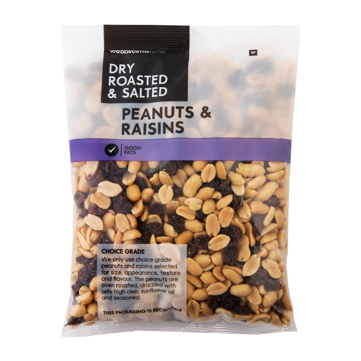 Dry Roasted and Salted Peanuts and Raisins 450 g | Woolworths.co.za