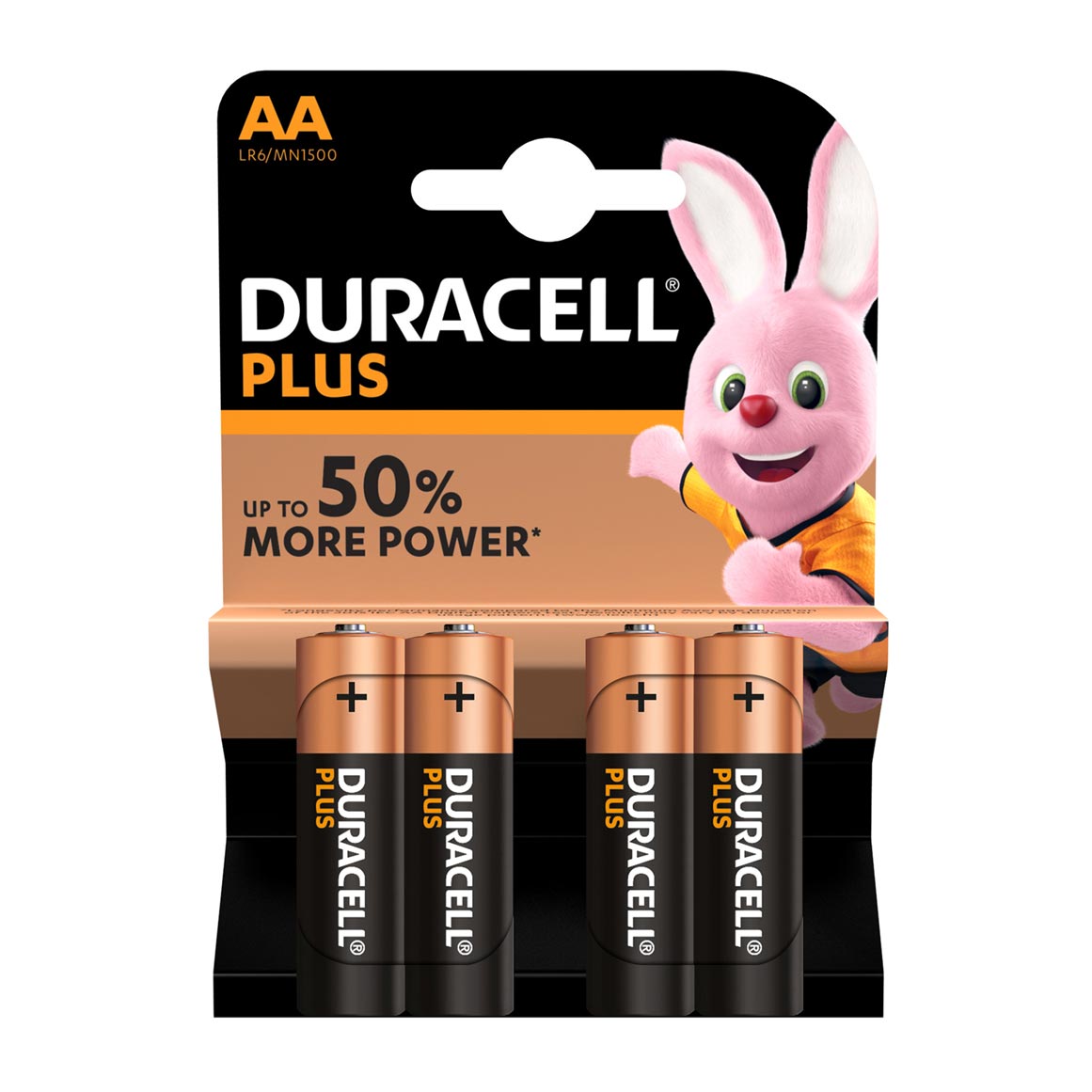 Duracell Plus Power Aa Batteries 4 Pk Za
