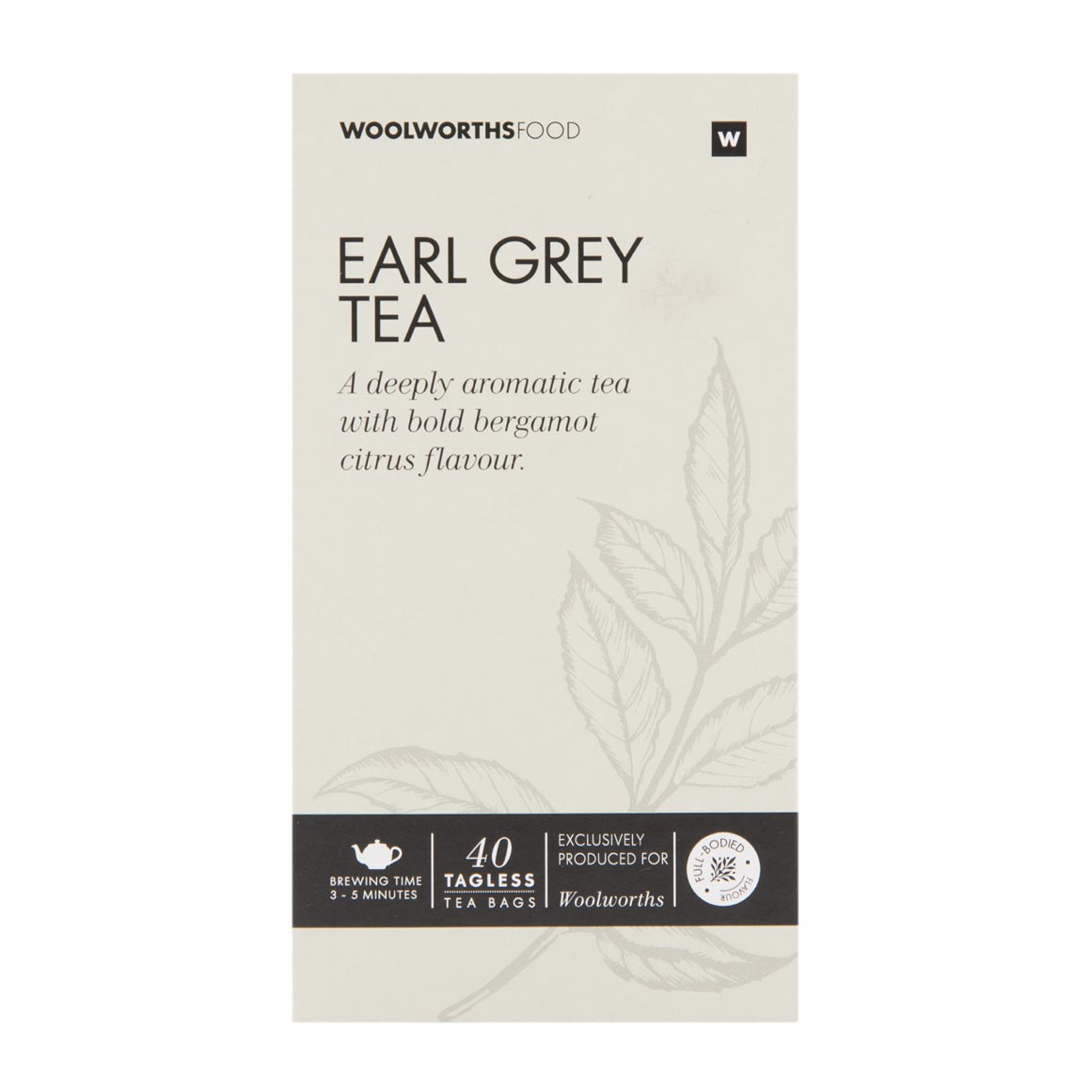 Earl Grey Tagless Tea Bags 40 pk | Woolworths.co.za