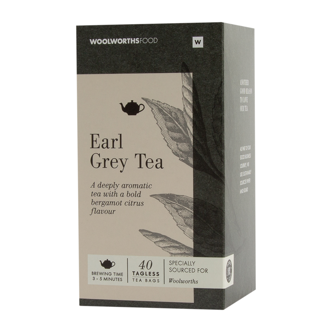 Earl Grey Tagless Tea Bags 40 pk