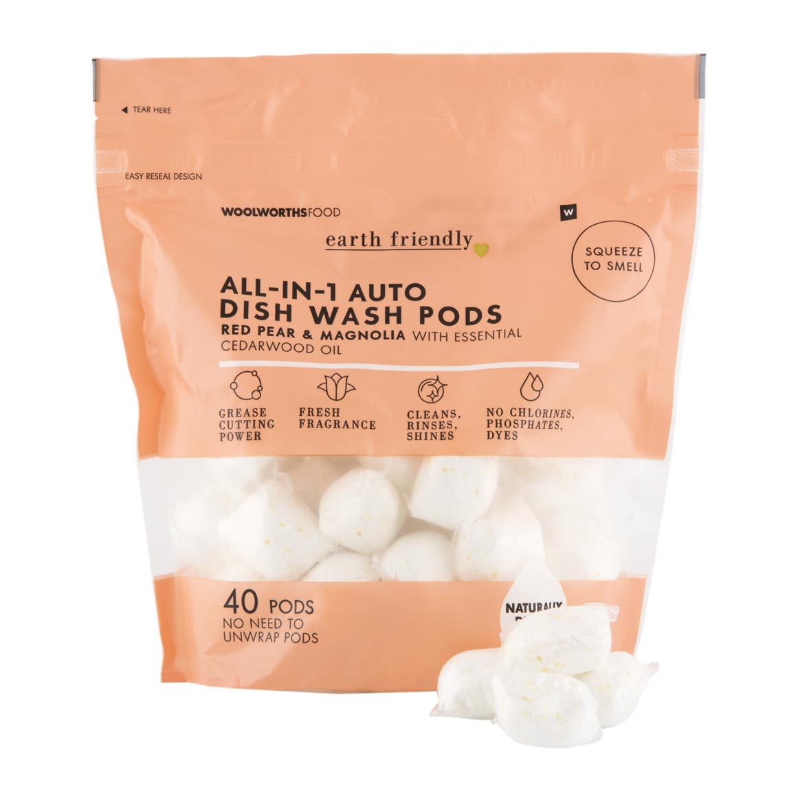 Earth Friendly All-in-1 Auto Dish Wash Pods 40 pk