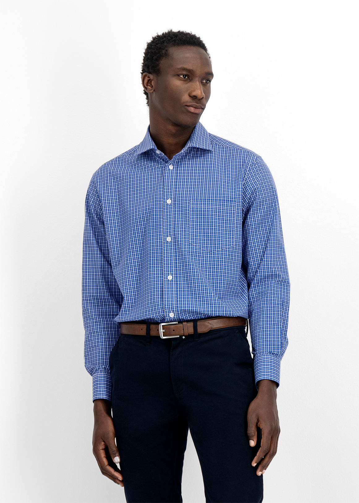 Easy Care Block Check Shirt | Woolworths.co.za