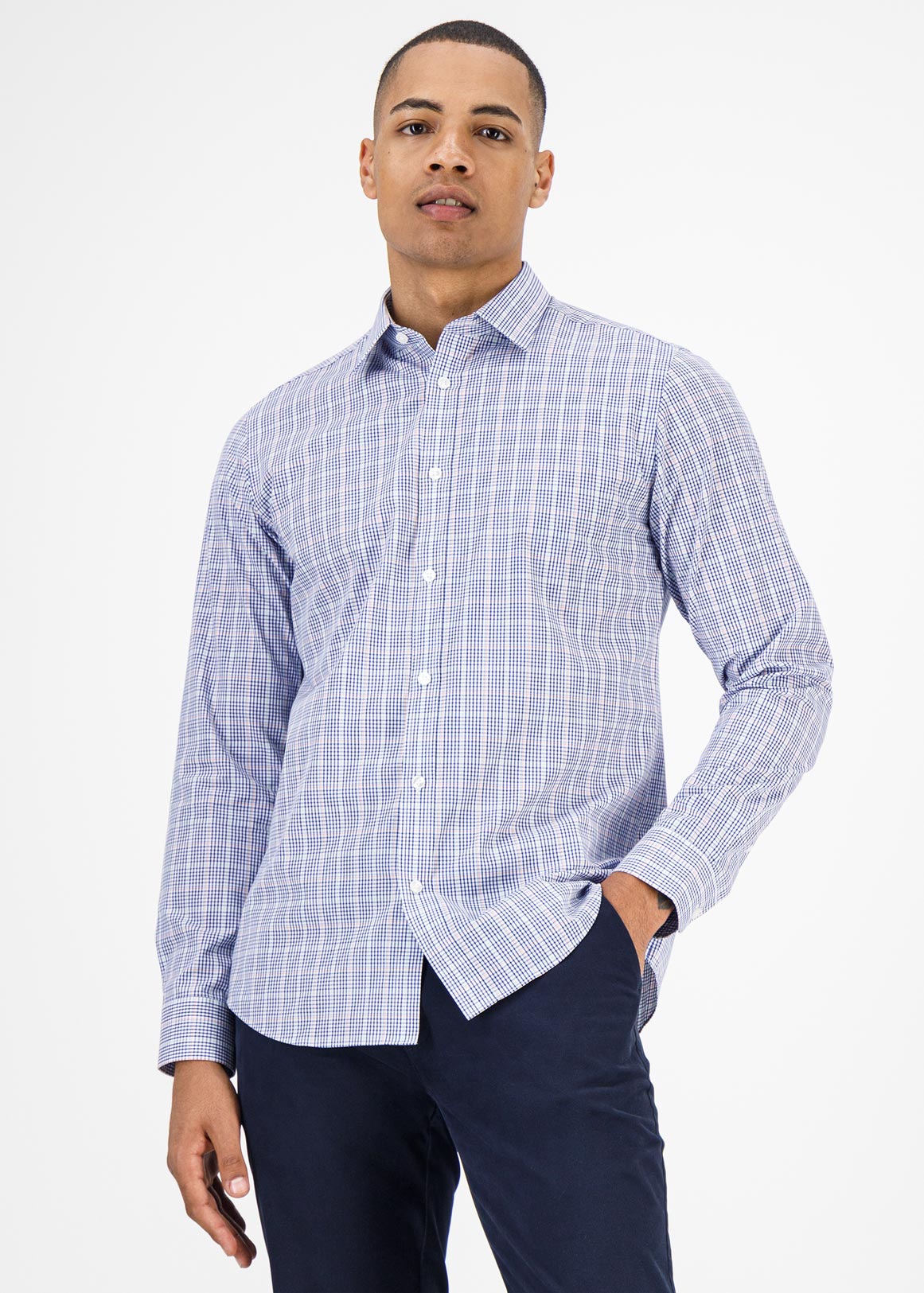 Easy Care Check Slim Fit Shirt | Woolworths.co.za