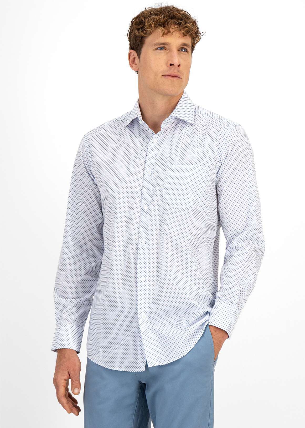 Easy Care Circle Print Shirt | Woolworths.co.za