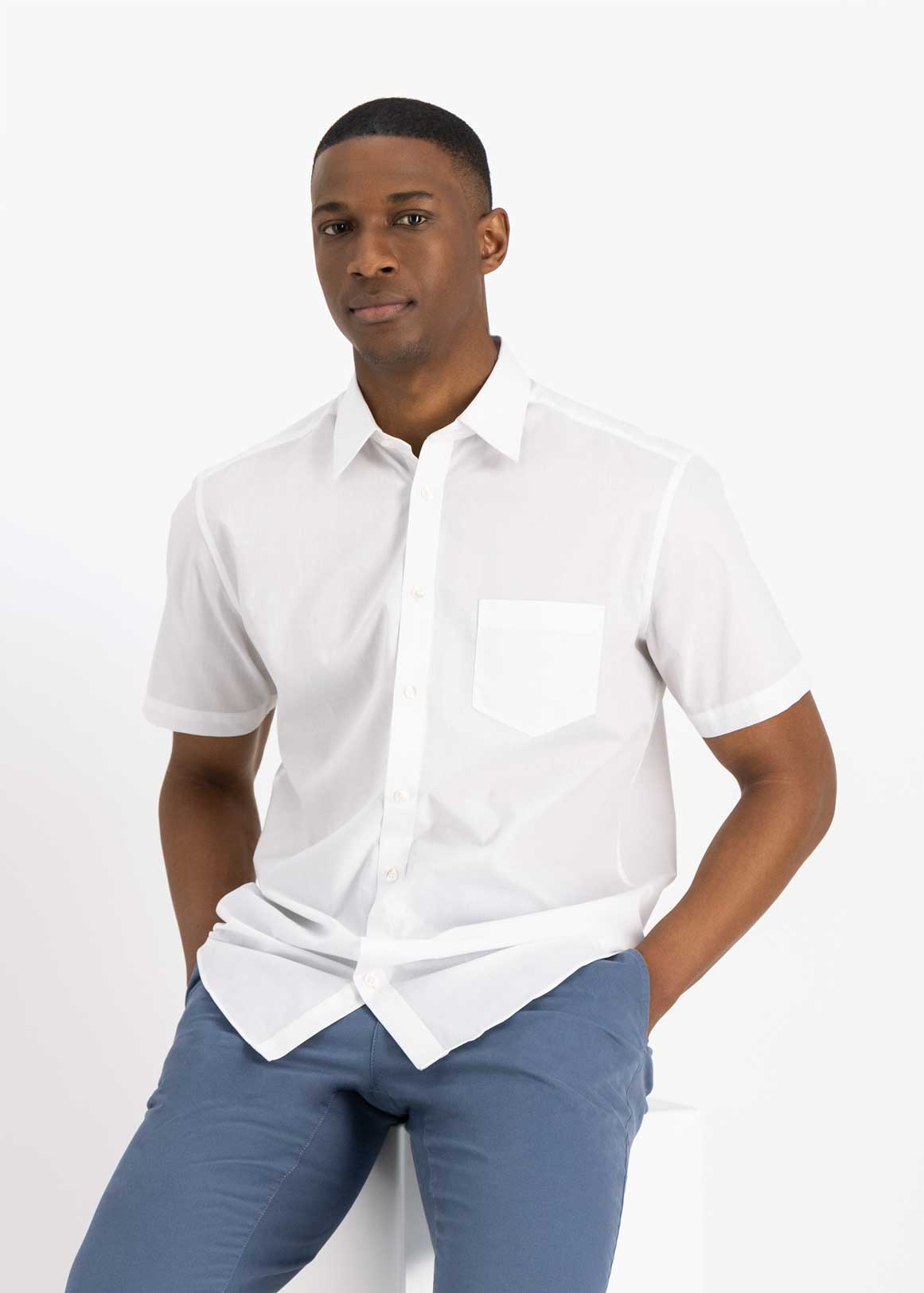 Easy Care Plain White Shirt | Woolworths.co.za