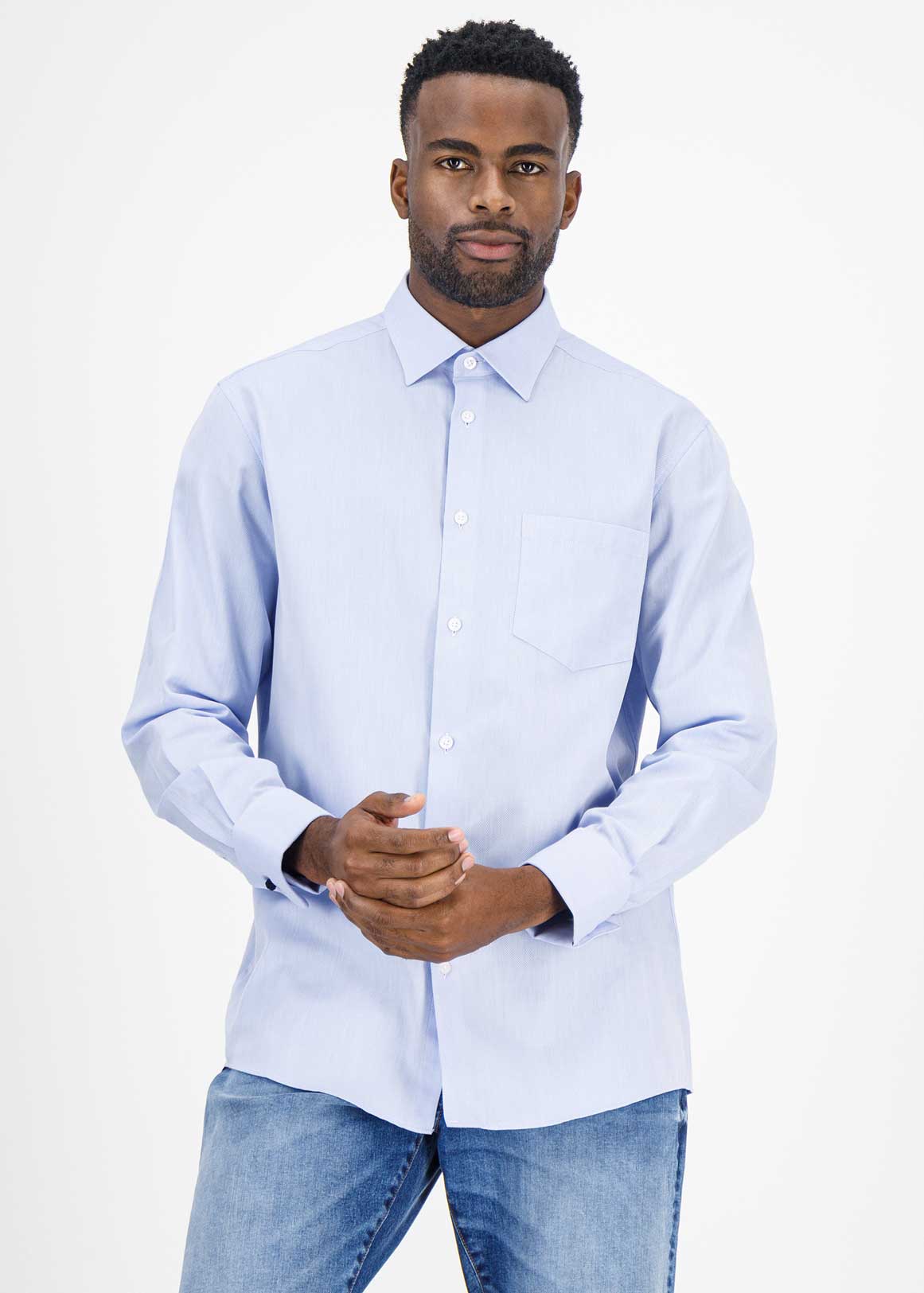 Easy Care Regular Fit Glam Textured Shirt | Woolworths.co.za
