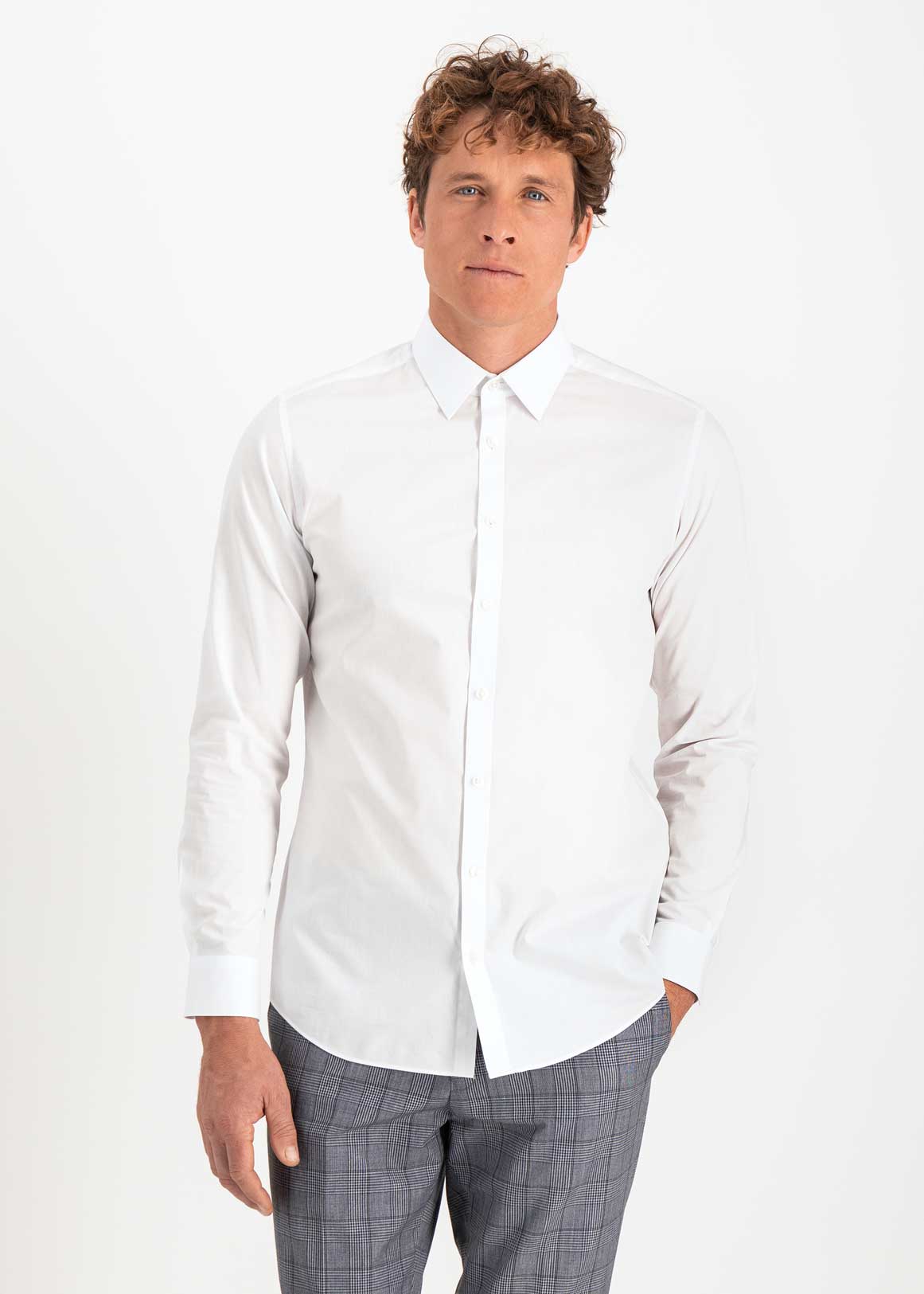 Easy Care Slim Fit Stretch Cotton Shirt | Woolworths.co.za