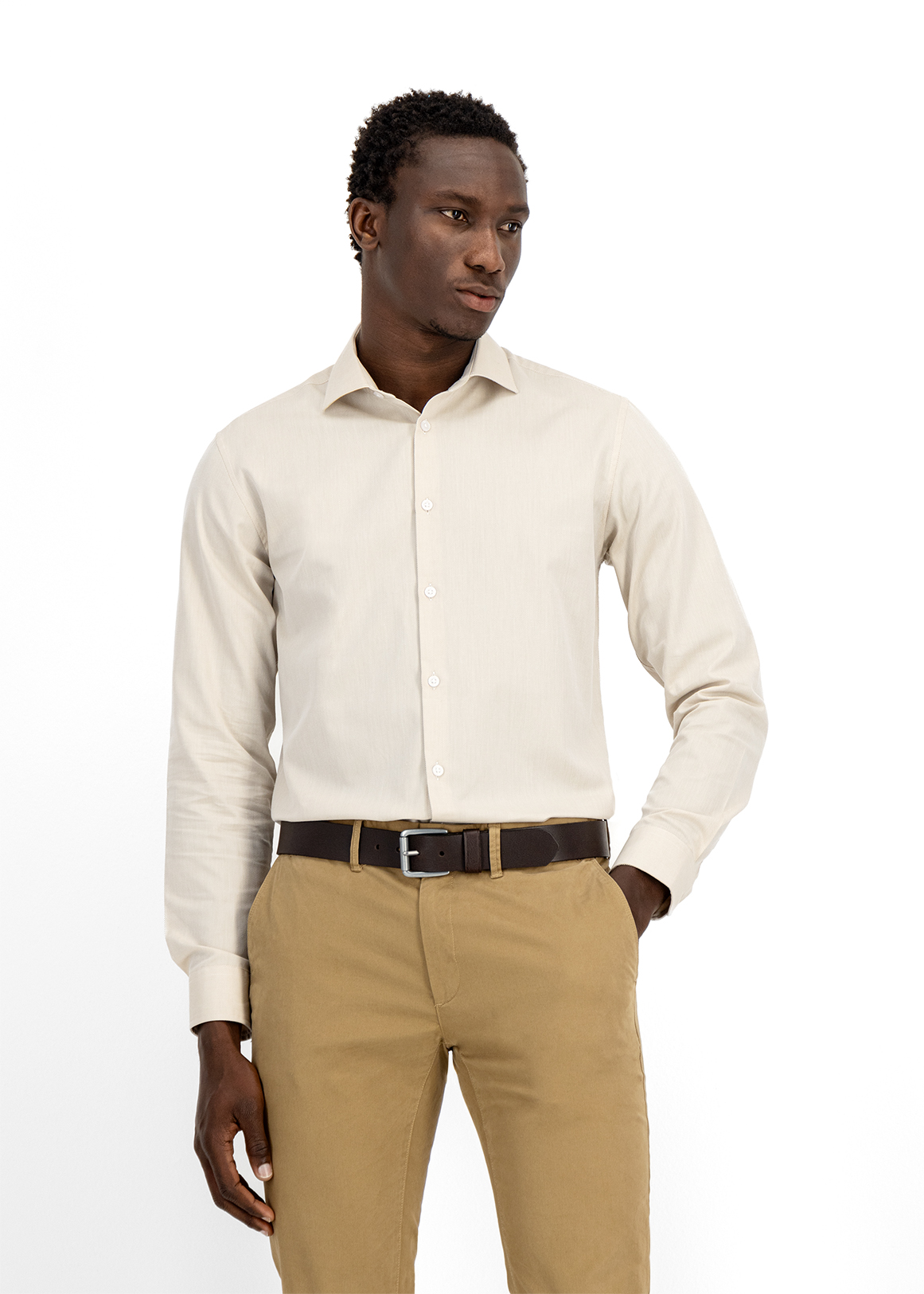 Easy Care Textured Slim Fit Shirt | Woolworths.co.za