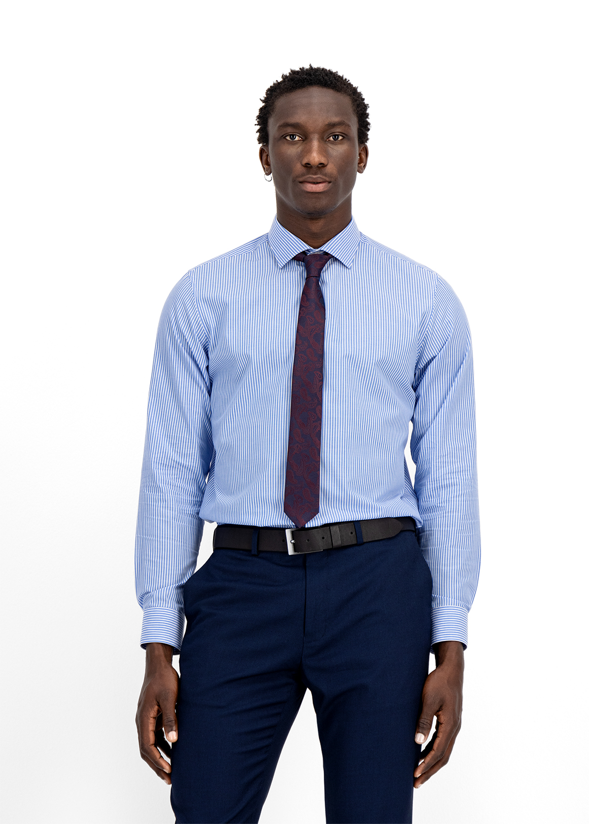 Easy Care Striped Slim Fit Shirt | Woolworths.co.za