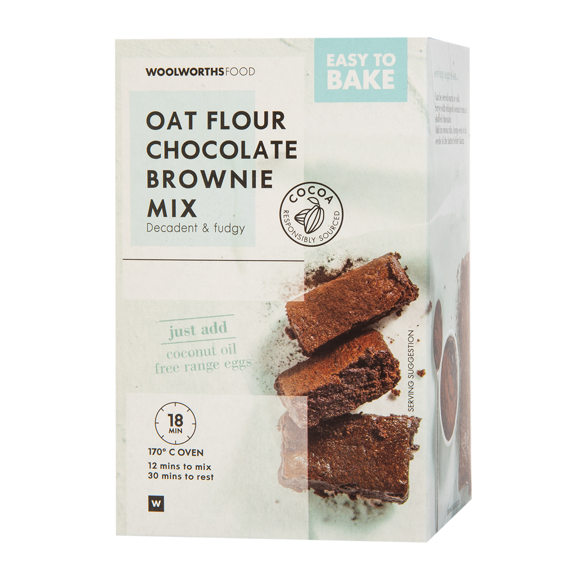 Easy to Bake Oat Flour Chocolate Brownie Mix 395 g