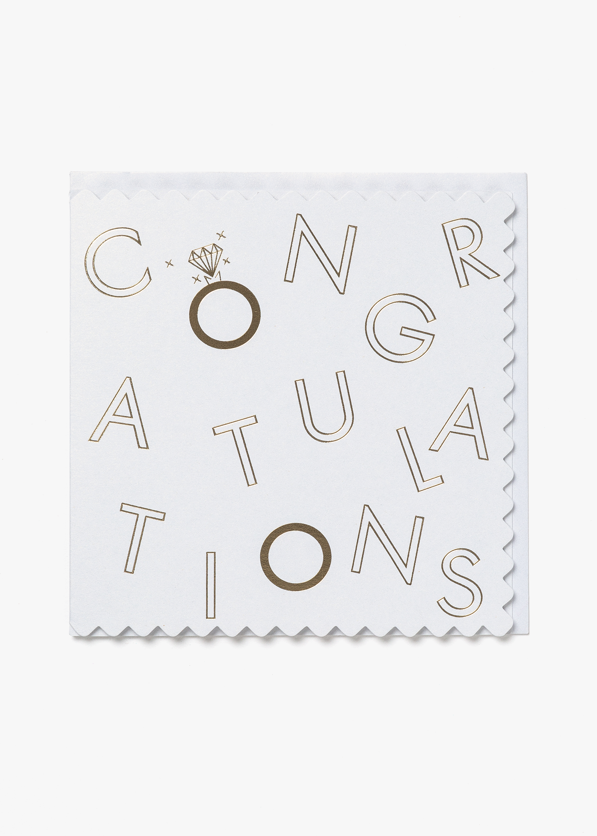 Elegant Gold Foil Congratulations Card