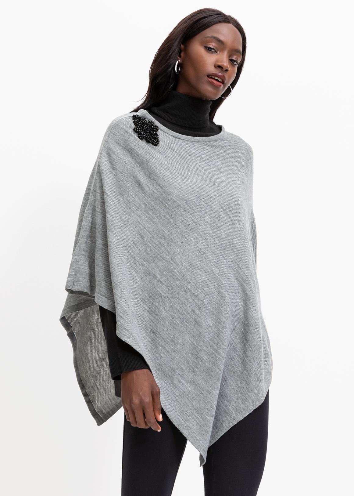 Embellished Detail Poncho | Woolworths.co.za