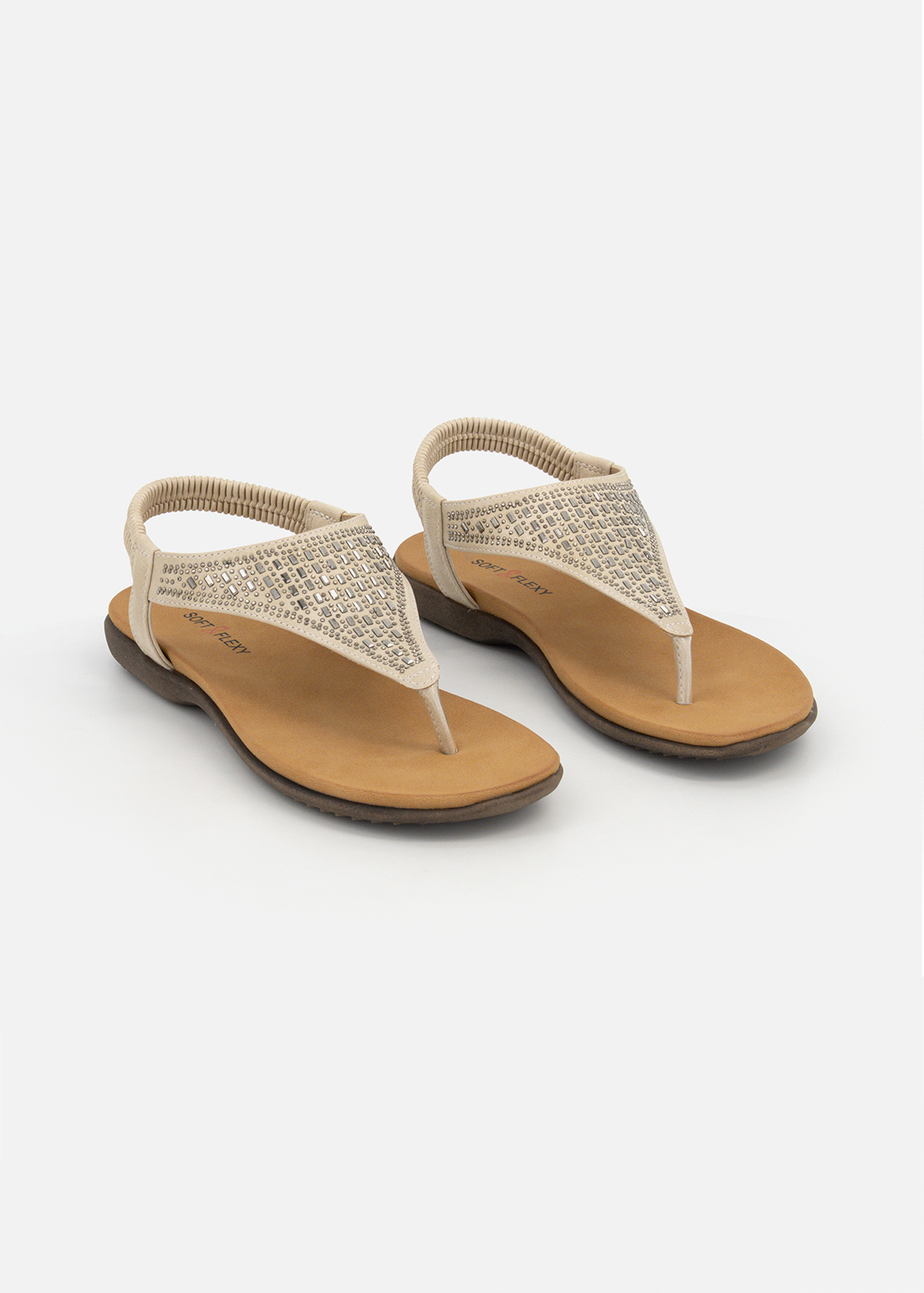 Embellished Slingback Thongs