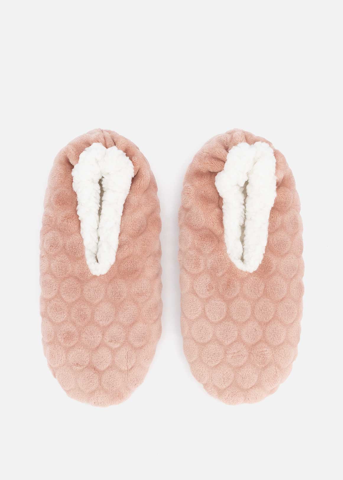 Embossed Chunky Fleece Slipper Socks | Woolworths.co.za