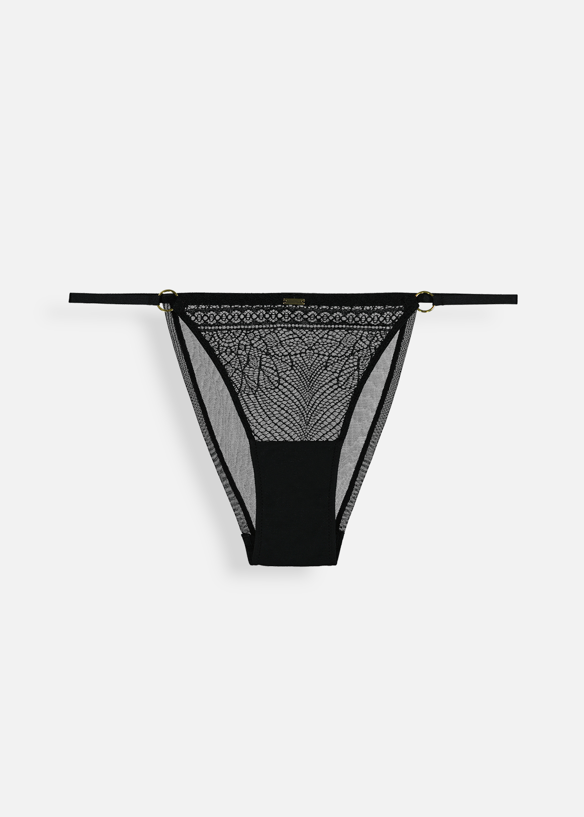 Embroidered Lace Mesh Ringlet Brazilians