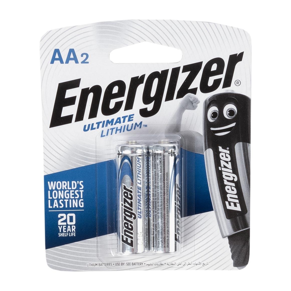 Energizer Ultimate Lithium AA Batteries 2 pk