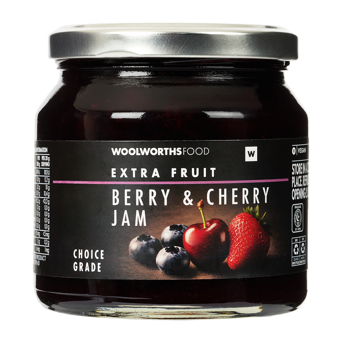 Extra Fruit Berry and Cherry Jam 340 g