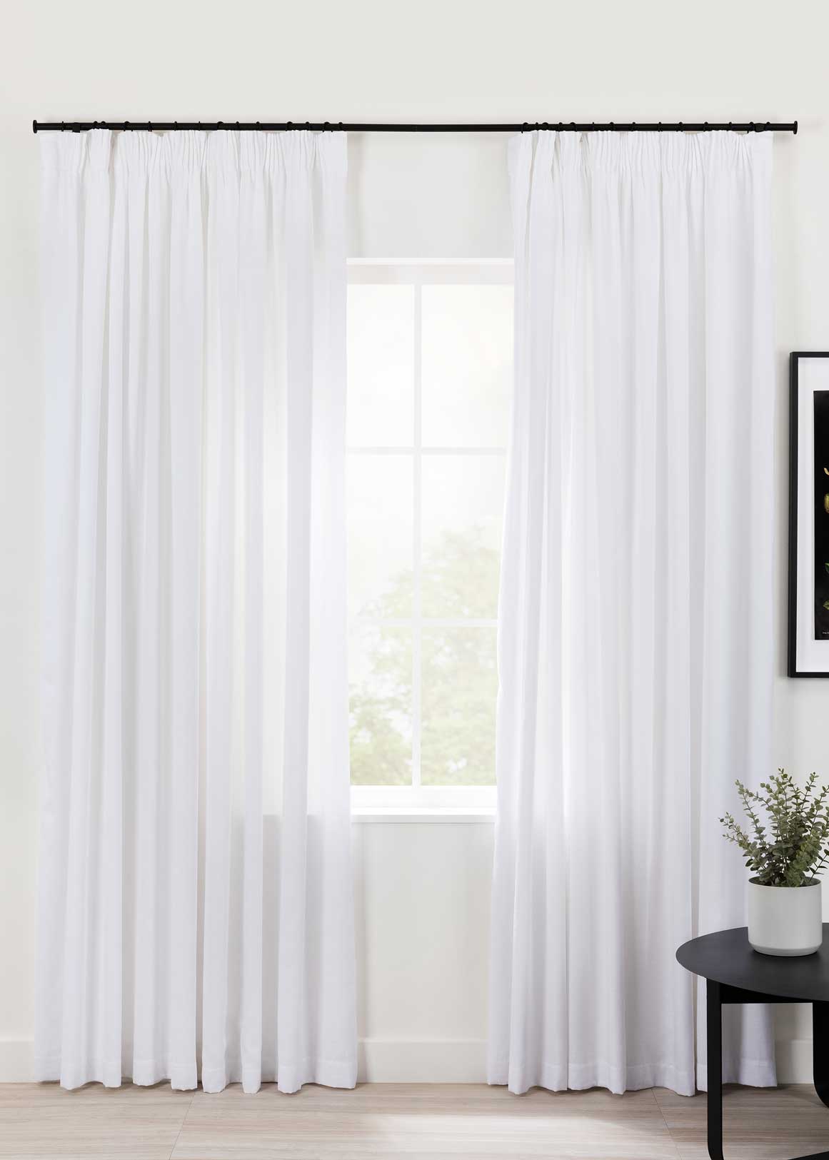 Extra Length Taped Barkweave Curtain 250x230cm | Woolworths.co.za