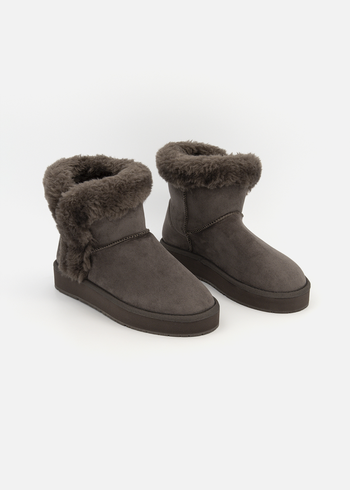 Faux Fur Boot Slippers